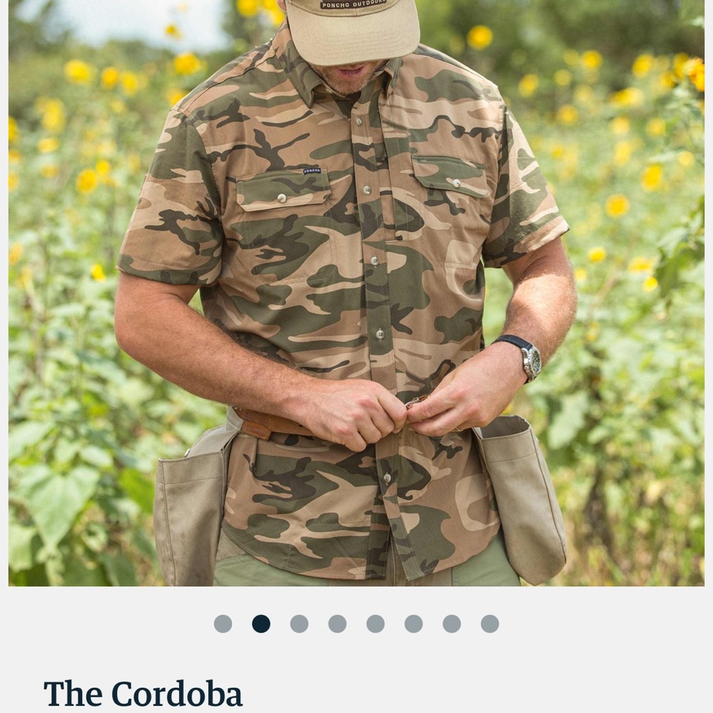 Poncho - The Cordoba XL Men's Camouflage Shirt NEW